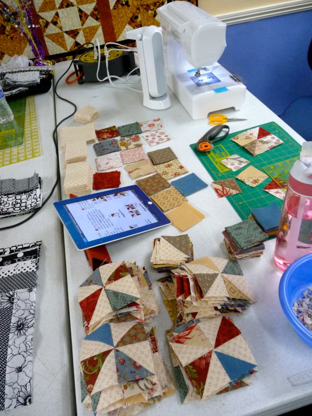 SIL Quilt Making at Retreat